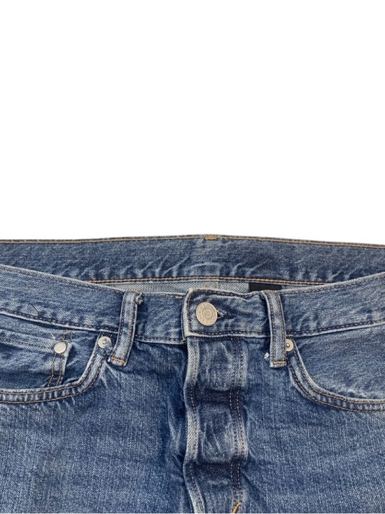 H&M &DENIM Men’s Slim Straight Blue Jeans Size 32 Classic Regular Wash - Picture 3 of 8